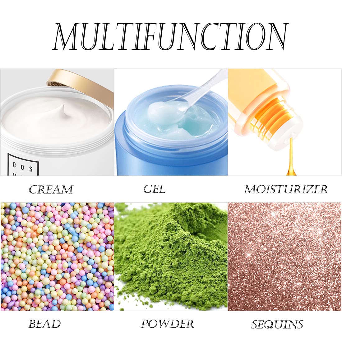 10 Gram Cosmetic Containers 40Pcs Sample Jars With Lids Plastic Makeup Sample Containers, Bpa Free Small Plastic Containers